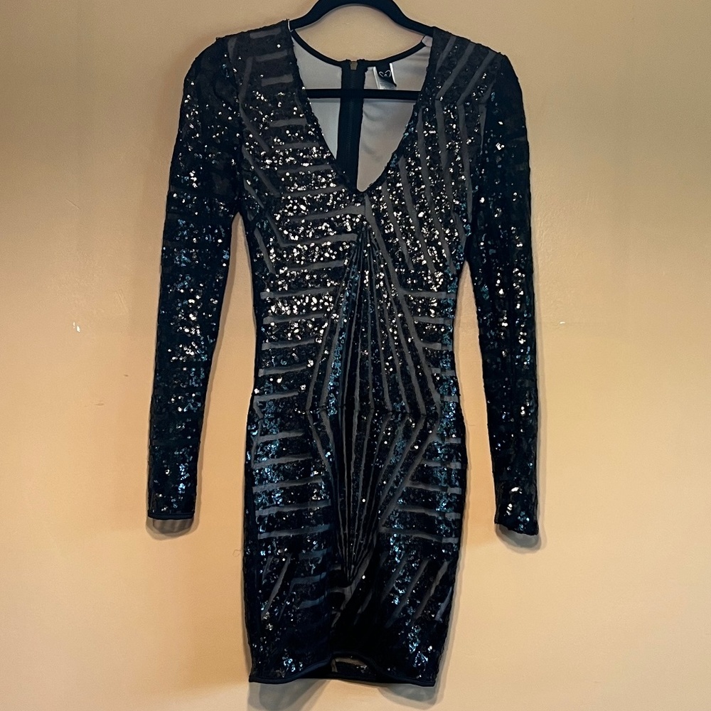 Sequined Hourglass Minidress